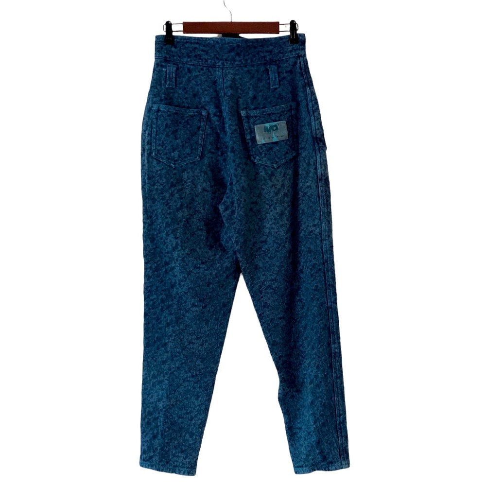 NO! The Jeans Revolt Vintage High Waist Foldover Wing Textured Denim Jeans - Picture 2 of 7